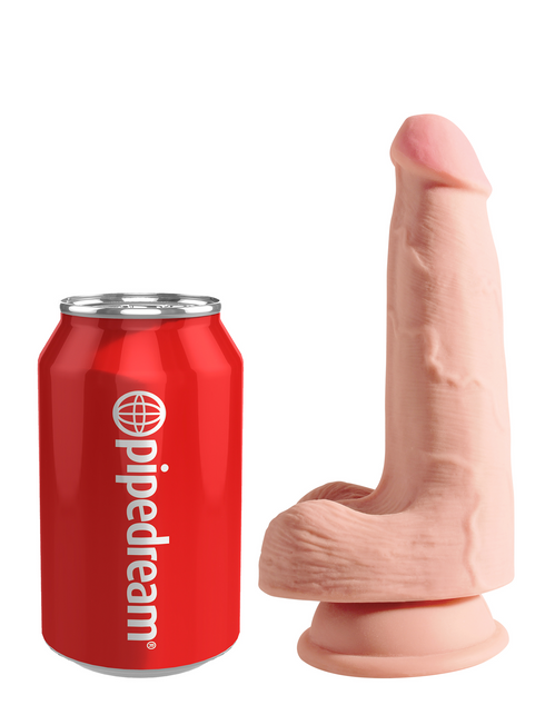 King Cock Plus 5" Triple Density Cock with Balls - Flesh